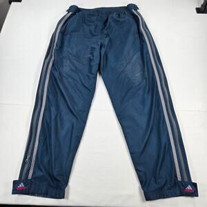 Vintage Adidas Full Zip Leg Track Pants in Blue Men's Size Large‎